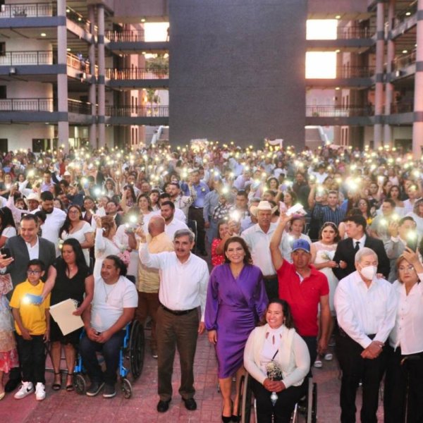Mil 661 parejas unen sus vidas en jornadas de matrimonios colectivos del Gobierno de Sonora